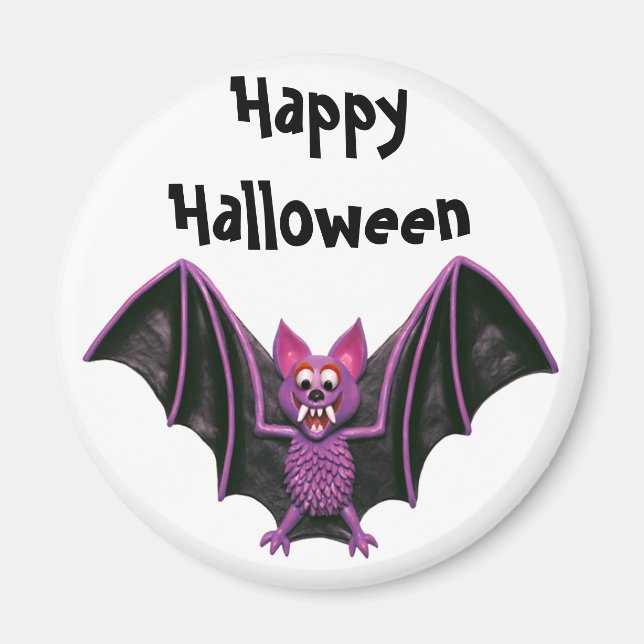 Imã Festa de Bat Halloween (Frente)