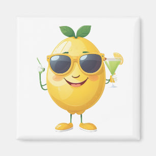 Imã Festa de Bebidas Tropicais de Férias Cheias de Lim