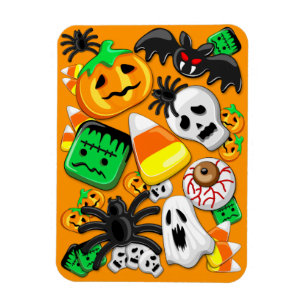 Ímã Festa de Candies do Halloween Spooky