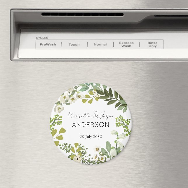 Imã Festa de casamento de Verrugas de Folhagem do Jard (In Situ (Dishwasher))