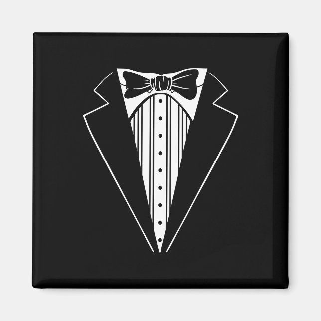 Imã Festa de casamento Tuxedo Coincidindo com Despedid (Frente)