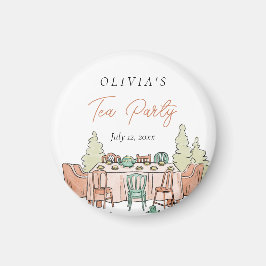 Imã Festa de chá, garota fofa