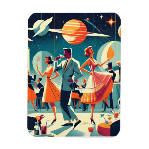 Ímã Festa de Cocktail da Era Espacial de Meados do Séc