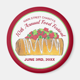 Imã Festa de Comida de ex-texto mexicano Chimichanga