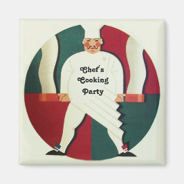 IMÃ FESTA DE COZINHAR DO RESTAURANTE CHEF