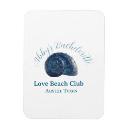 Ímã festa de despedida de solteira clube de praia azul