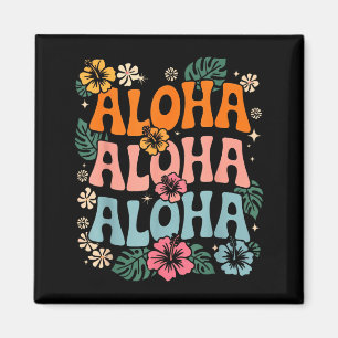 Imã Festa de flores da ilha havaiana da praia Aloha ha