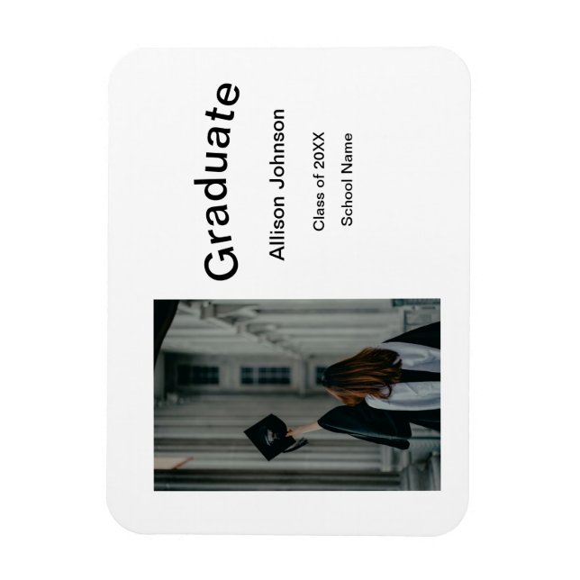 Ímã festa de formatura elegante e elegante (Vertical)