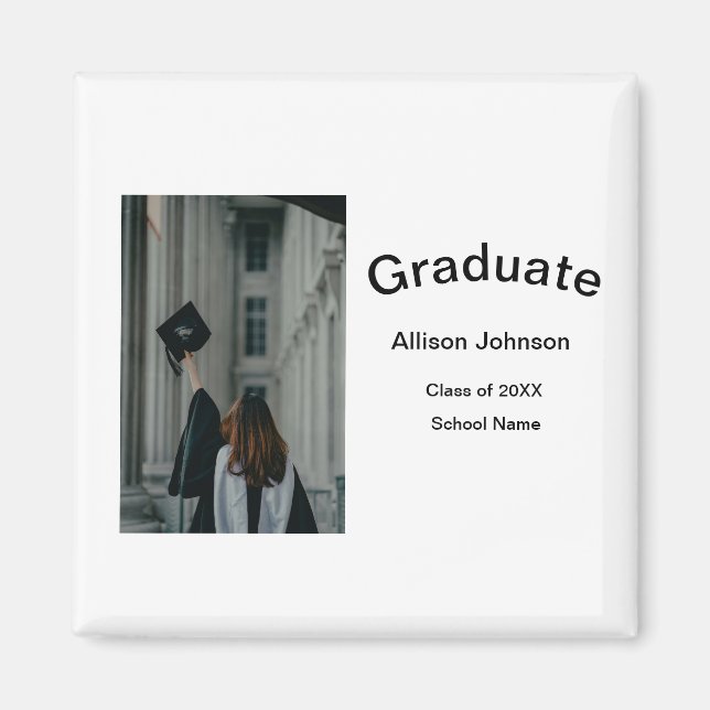 Imã festa de formatura elegante e elegante (Frente)