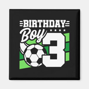 Imã Festa de Futebol de 3 Anos de Idade 3º Aniversário