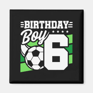 Imã Festa de Futebol de 6 Anos de Idade 6º Aniversário