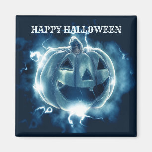 Imã Festa de Halloween Mau Blue Pumpkin Horror Assusta