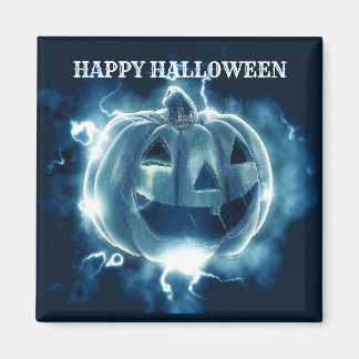 Imã Festa de Halloween Mau Blue Pumpkin Horror Assusta