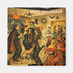 Imã Festa de Martini de Halloween dos Anos 50 no Estil