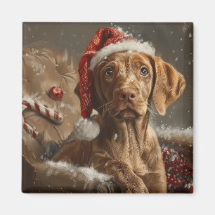 Imã Festa de Natal do Cão Vizsla