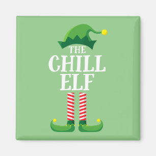 Imã Festa de Natal do Grupo Familiar Chill Elf Matchin
