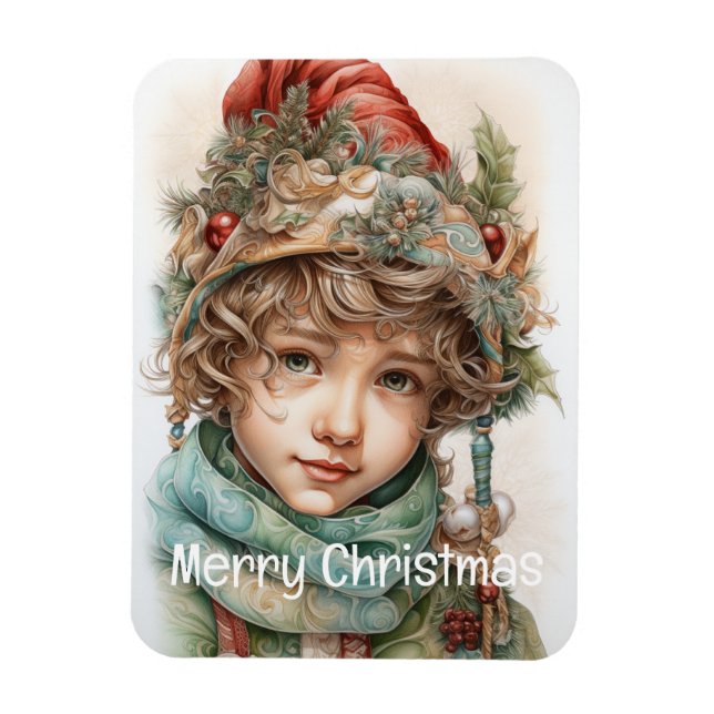 Ímã Festa de Natal Personalizada 21 de 25 (Vertical)