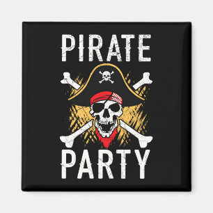 Imã Festa de pirata masculino caribenho bucaneiro aman