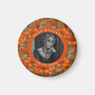 Imã Festa de Praia Temática de Lírios Personalizados n