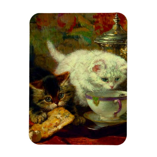 Ímã Festa de Tea Kittens (Vertical)