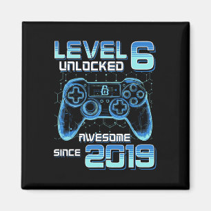 Imã Festa de Video Game Nível 6 Desbloqueado Aniversár
