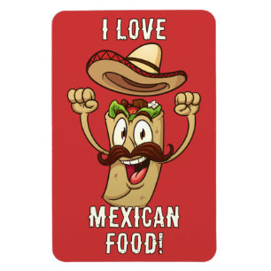 Ímã Festa do Taco de Texto Personalizado