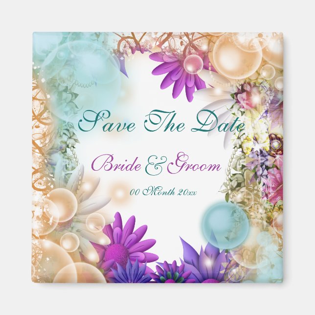 Imã Festa elegante tropical com tema de praia (Frente)