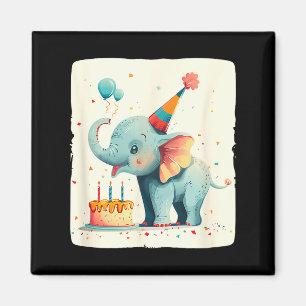 Imã Festa Grande Com Este Elefante Feliz Aniversário G