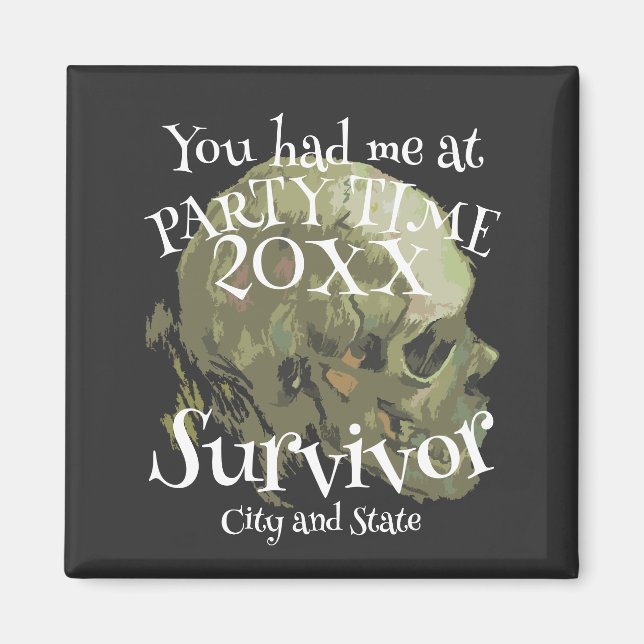 Imã Festa Mixer de Dança no Pátio de 2024 Celebração d (Frente)