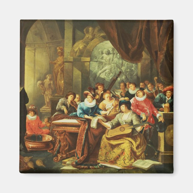 Imã Festa Musical em um Interior Palacial com (Frente)