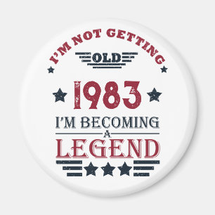 Imã Festa personalizada de aniversário de 40 anos de q