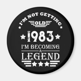 Imã Festa personalizada de aniversário de 40 anos de q