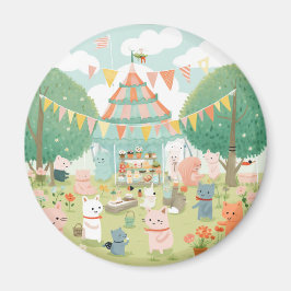 Imã Festa temática fofa. Aniversário