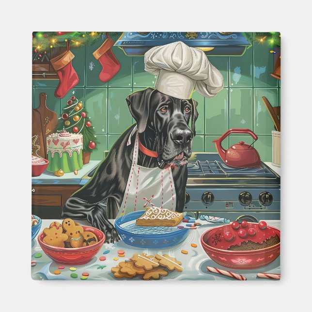 Imã Festas de Natal com Great Dane: Panificação Natali (Frente)
