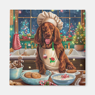 Imã Festas de Natal com Irish Setter: Panificação Fest
