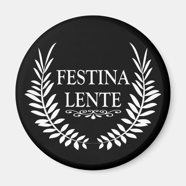 Imã festina lente (Frente)