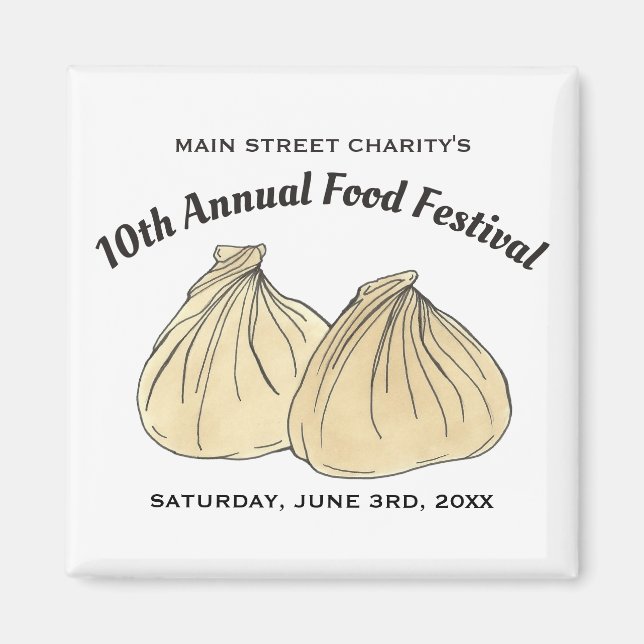 Imã Festival de Comidas de Dim Sum Shumai Dumplings Ch (Frente)