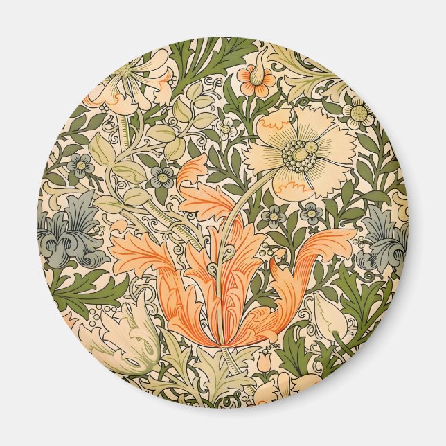 Imã Festival de Flores William Morris Spring Compton (Frente)