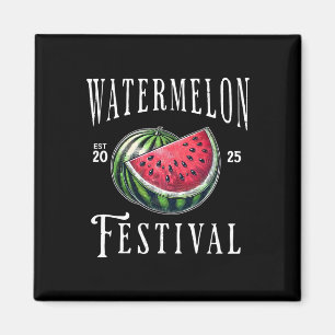 Imã Festival de Melancia 2025 Frutas de Melão Férias d