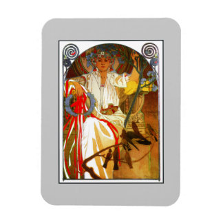 Ímã Festival de Primavera de Art Nouveau Alfons Mucha