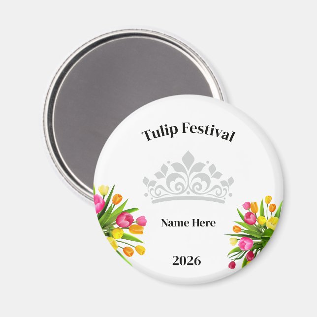 Imã Festival de Tulipas  (Front/Back)