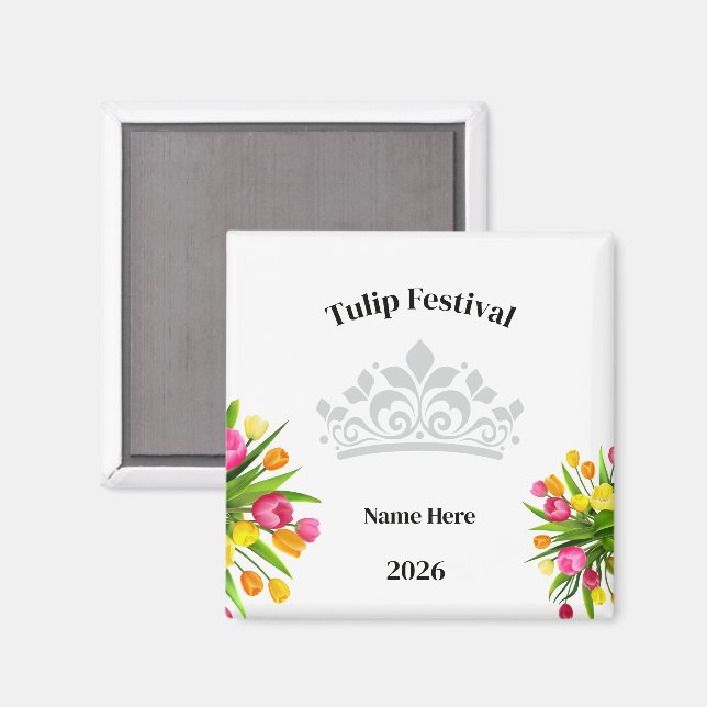Imã Festival de Tulipas  (Front/Back)