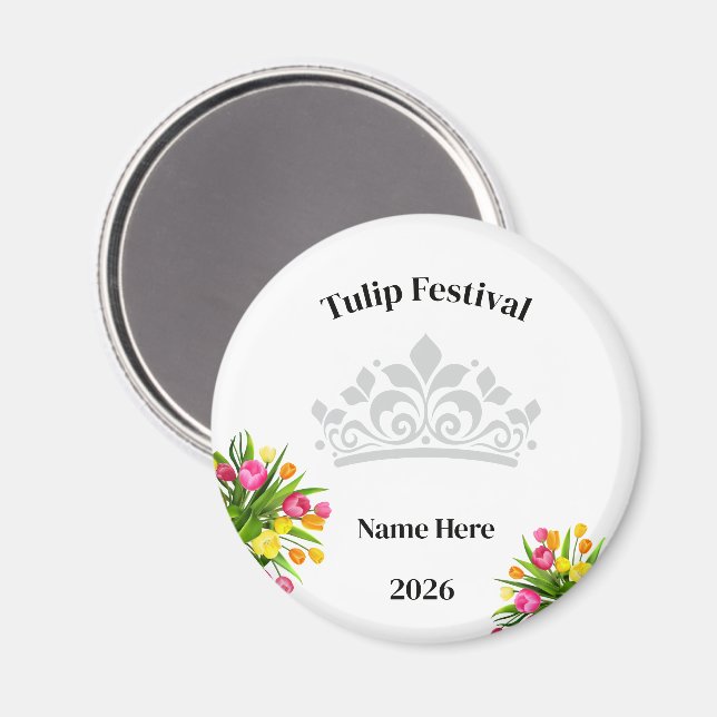 Imã Festival de Tulipas  (Front/Back)