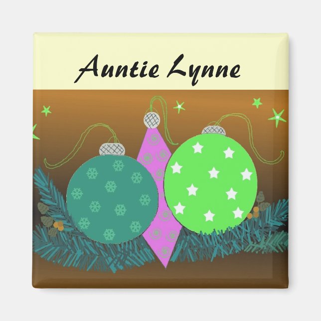 Imã Festivas Decorações de Natal Holanda (Frente)