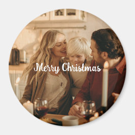 Imã Festive Family Magnet – Photo and Merry Message