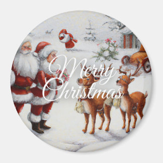 Imã Festive "Merry Christmas" Holiday Cheer Magnet