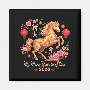 Imã Festivo 2026 Crazy Horse Senhora Meu Ano de Mane P