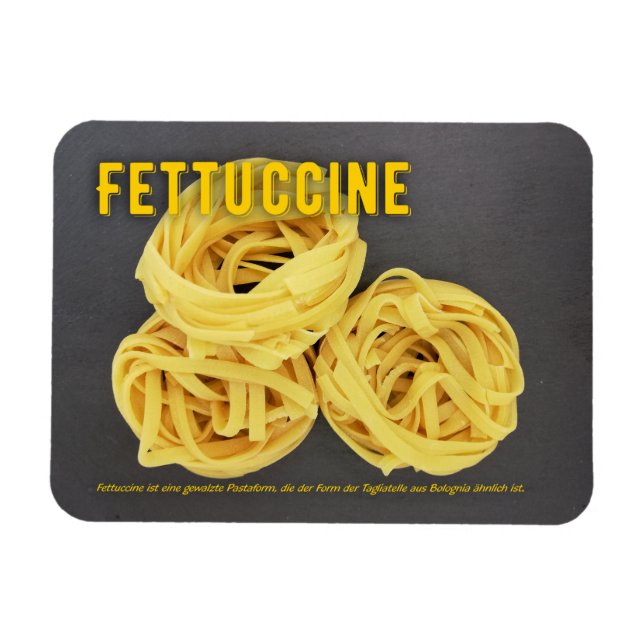 Ímã Fettuccine Italienisches Restaurant Rezept zutat  (Horizontal)