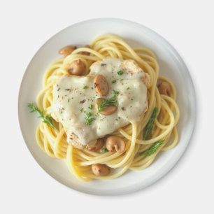 Imã Fettuccini Alfredo Funny Comida