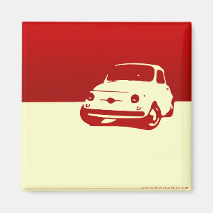 Imã Fiat 500, 1959 - vermelho na luz